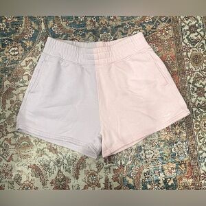 Hollister ultra high waist pink and purple shorts - XS